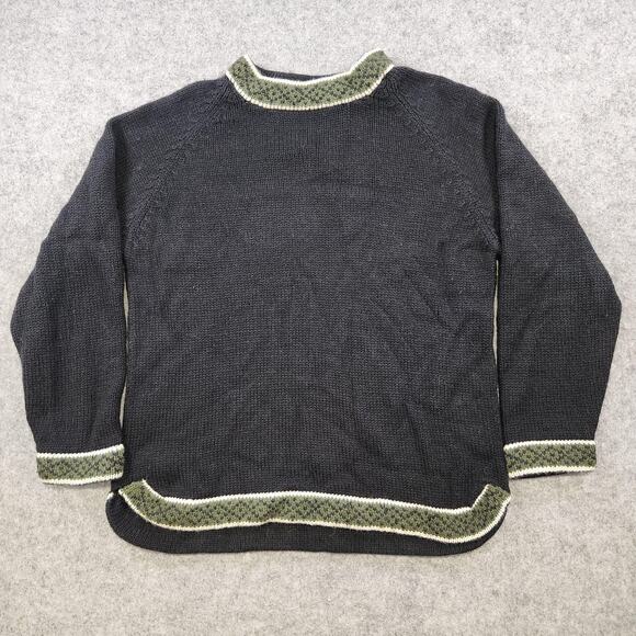 Rey Wear Sweater Mens XL 100% Merino Wool Knit Crewneck Pullover Peru Made - Picture 2 of 11